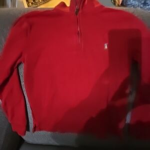 Polo Ralph Lauren Red Zip-Up Sweater